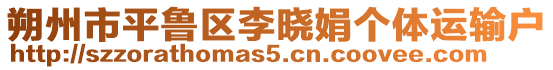 朔州市平魯區(qū)李曉娟個(gè)體運(yùn)輸戶