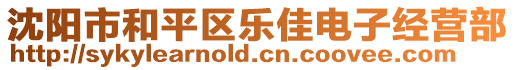 沈陽市和平區樂佳電子經營部