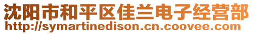 沈陽市和平區(qū)佳蘭電子經(jīng)營部