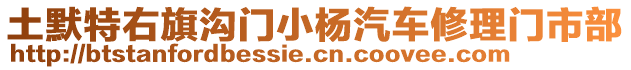 土默特右旗溝門小楊汽車修理門市部