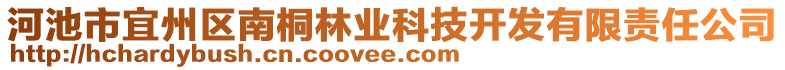 河池市宜州區(qū)南桐林業(yè)科技開發(fā)有限責(zé)任公司