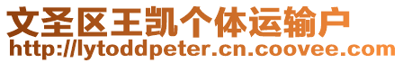 文圣區(qū)王凱個體運輸戶