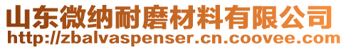 山東微納耐磨材料有限公司