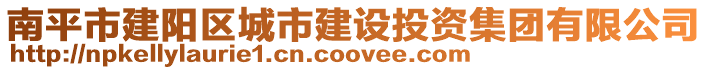 南平市建陽區(qū)城市建設投資集團有限公司