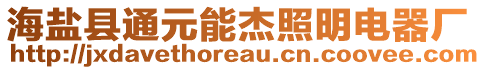 海鹽縣通元能杰照明電器廠