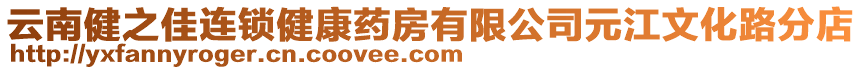 云南健之佳連鎖健康藥房有限公司元江文化路分店