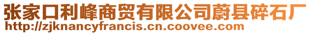 張家口利峰商貿(mào)有限公司蔚縣碎石廠