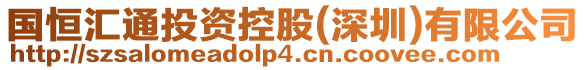 國(guó)恒匯通投資控股(深圳)有限公司