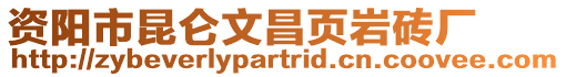 資陽市昆侖文昌頁巖磚廠
