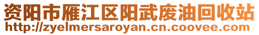資陽市雁江區陽武廢油回收站