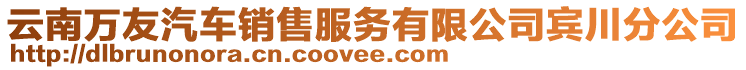 云南萬友汽車銷售服務有限公司賓川分公司