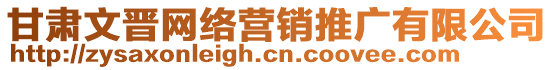 甘肅文晉網(wǎng)絡(luò)營(yíng)銷推廣有限公司