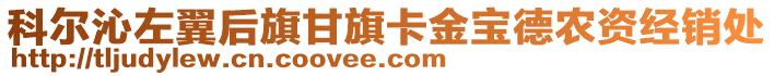 科爾沁左翼后旗甘旗卡金寶德農(nóng)資經(jīng)銷處