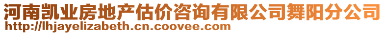 河南凱業(yè)房地產(chǎn)估價(jià)咨詢有限公司舞陽分公司