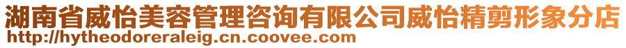 湖南省威怡美容管理咨詢有限公司威怡精剪形象分店