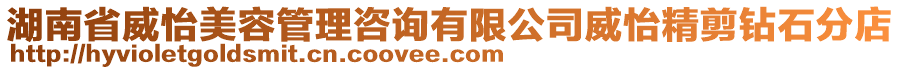 湖南省威怡美容管理咨詢有限公司威怡精剪鉆石分店