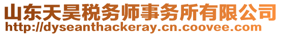 山東天昊稅務師事務所有限公司