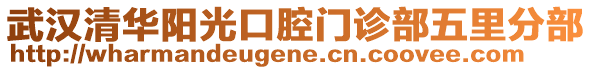 武漢清華陽光口腔門診部五里分部