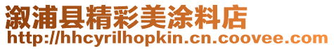 溆浦縣精彩美涂料店
