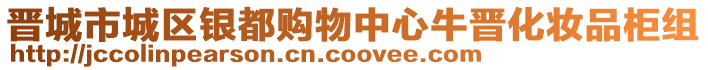 晉城市城區(qū)銀都購物中心牛晉化妝品柜組
