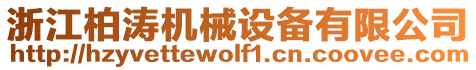 浙江柏濤機(jī)械設(shè)備有限公司