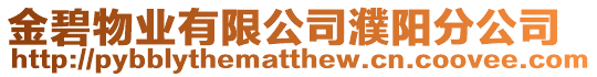 金碧物業(yè)有限公司濮陽分公司