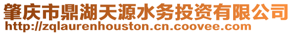 肇慶市鼎湖天源水務投資有限公司