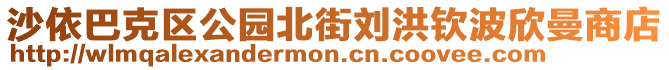 沙依巴克區(qū)公園北街劉洪欽波欣曼商店