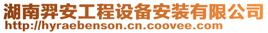 湖南羿安工程設(shè)備安裝有限公司