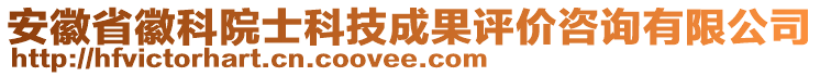 安徽省徽科院士科技成果評價咨詢有限公司