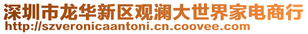深圳市龍華新區(qū)觀瀾大世界家電商行