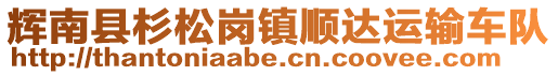 輝南縣杉松崗鎮(zhèn)順達運輸車隊