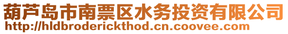 葫蘆島市南票區(qū)水務(wù)投資有限公司