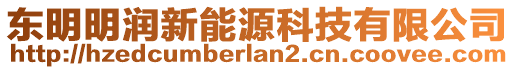 東明明潤新能源科技有限公司