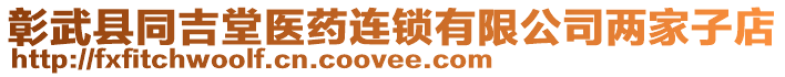 彰武縣同吉堂醫藥連鎖有限公司兩家子店