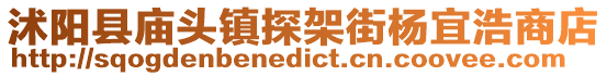 沭陽縣廟頭鎮探架街楊宜浩商店