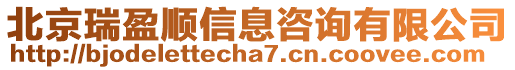 北京瑞盈順信息咨詢有限公司