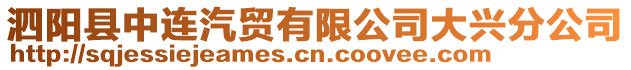 泗陽縣中連汽貿(mào)有限公司大興分公司