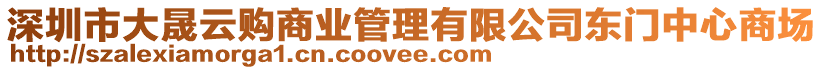 深圳市大晟云購商業(yè)管理有限公司東門中心商場