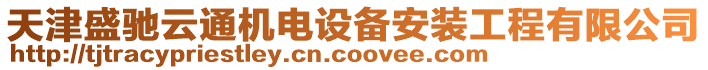 天津盛馳云通機電設備安裝工程有限公司