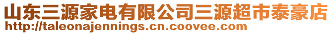 山東三源家電有限公司三源超市泰豪店