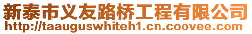 新泰市義友路橋工程有限公司