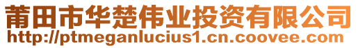 莆田市華楚偉業(yè)投資有限公司