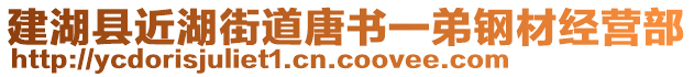 建湖縣近湖街道唐書一弟鋼材經(jīng)營部