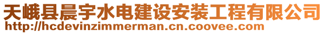 天峨县晨宇水电建设安装工程有限公司