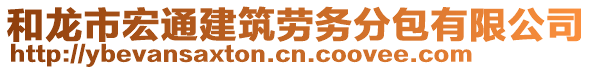 和龍市宏通建筑勞務分包有限公司