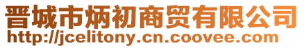 晉城市炳初商貿有限公司