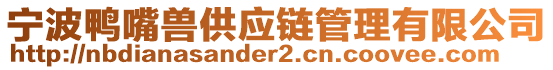 寧波鴨嘴獸供應(yīng)鏈管理有限公司