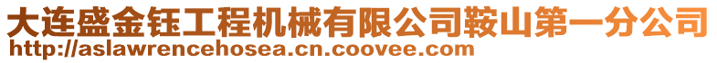 大連盛金鈺工程機械有限公司鞍山第一分公司