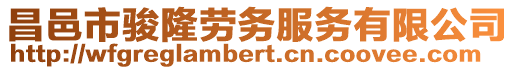 昌邑市駿隆勞務(wù)服務(wù)有限公司